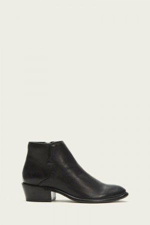 Black Frye Carson Piping Women Booties | SZOM28409